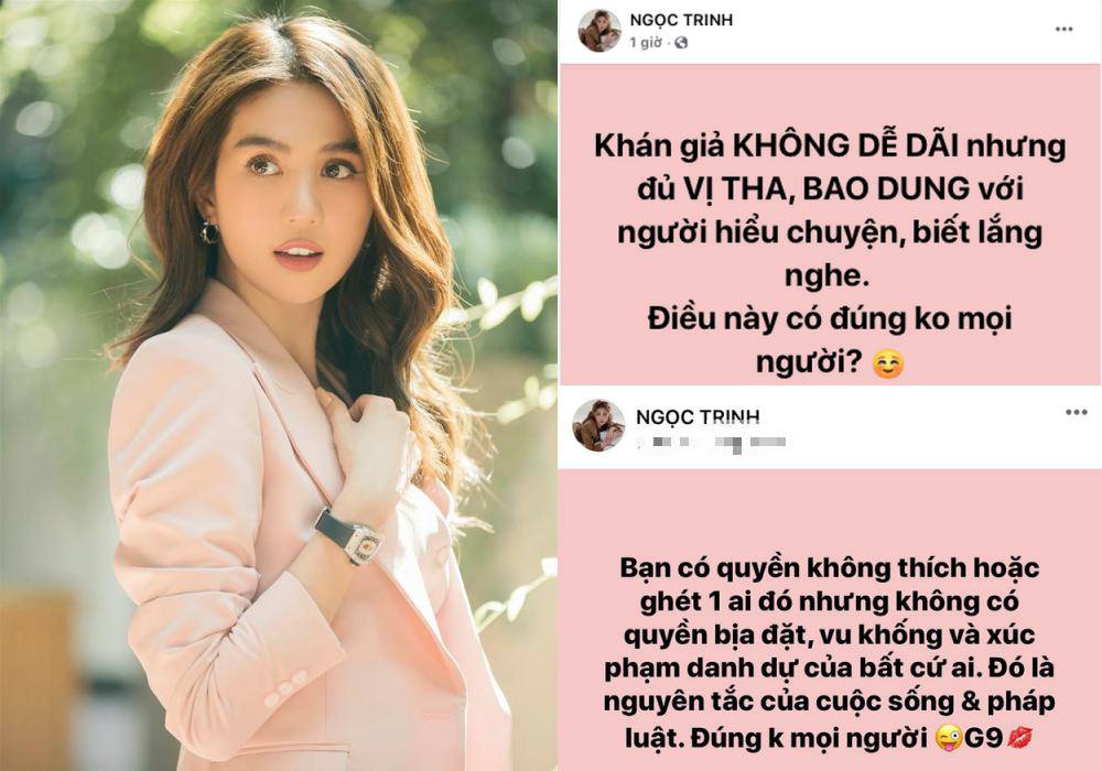 Ngọc Trinh lên tiếng bênh vực Hương Giang, bị anti-fan cảnh cáo: amp;#34;Hãy im lặngamp;#34; - 2