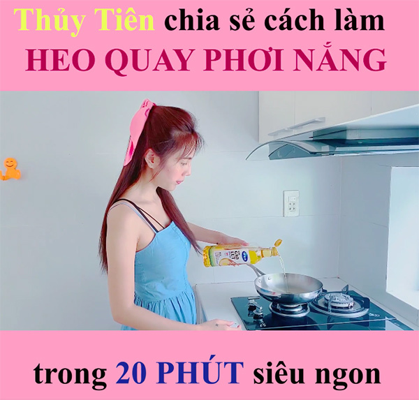 Đảm đang như Thuỷ Tiên: Làm món heo quay da giòn chỉ trong 20 phút! - 2