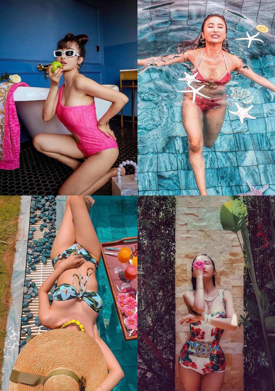 Hiếm hoi ái nữ Minh Nhựa diện bikini khoe dáng sau sinh, hút bộn like không thua amp;#34;mẹ kếamp;#34; - 6