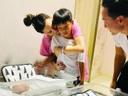 Làm mẹ - Subeo đã vào viện thăm em, đứng bên Hà Hồ Kim Lý biểu cảm 3 người mang ý nghĩa riêng