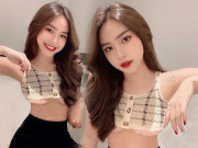Thời trang - Hồi hộp trước vòng một chực trào khỏi chiếc áo nhỏ xíu của hot girl 2K