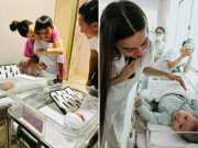 Bà bầu - Hà Hồ sau sinh đôi 5 ngày: "Đi đẻ cũng xấu xí như bao người nhưng hạnh phúc"