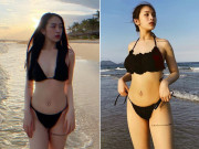 Bà bầu - Ái nữ nhà đại gia Minh Nhựa diện bikini bé xíu trên biển, quyến rũ gấp bội sau sinh