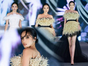 Làm đẹp - Gừng càng già càng cay, Kỳ Duyên tái xuất sàn catwalk khoe chân dài, body nuột “lấn át” Tiểu Vy