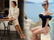 Thời trang - Hoa hậu 4 con ngày thường mặc style quý phái, khi cởi đồ kín diện bikini liền hóa gái 20