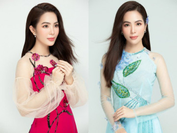 Ngẩn ngơ trước nhan sắc đẹp trong tà áo dài của nàng hậu Dương Kim Ánh