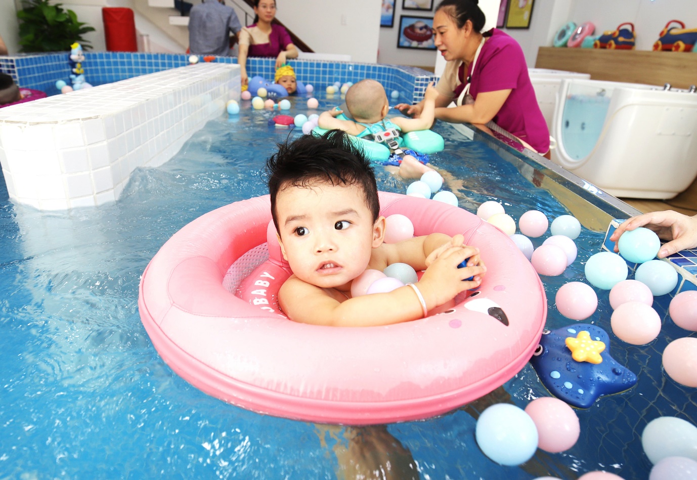 “Mục sở thị” phòng “gym dưới nước” cho bé dưới 3 tuổi tại Pamper Me - Baby Gym amp; Spa - 7
