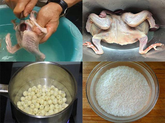 Cách nấu cháo gà ác hạt sen cho bé siêu đơn giản - 3