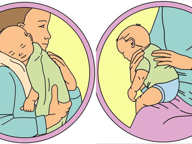 Làm sao biết trẻ sơ sinh đã ợ hơi? - 3