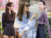 Thời trang - Kiểu họa tiết trang phục được các sao Hoa ngữ ưu ái, diện lên vừa tôn dáng lại trẻ trung