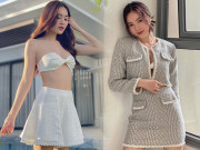 Thời trang - Cùng 1 chiếc áo, Ninh Dương Lan Ngọc biến hoá đủ kiểu: khi mặc hở bạo, lúc kín như bưng