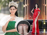 Giải trí - Chân dài mướt mải 1m1 nhưng Tân Hoa hậu Đỗ Thị Hà lại có "bàn chân Cám"