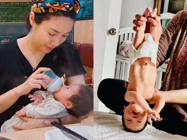 Con gái Pha Lê 5 ngày tuổi đã bị cầm chân dốc ngược