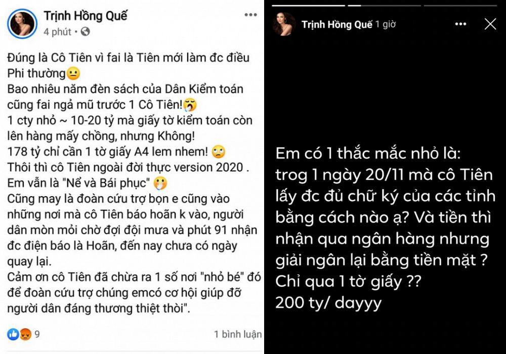 Thuỷ Tiên đáp trả amp;#34;không khoan nhượngamp;#34; khi bị Hồng Quế thắc mắc việc giải ngân hơn 178 tỷ - 3