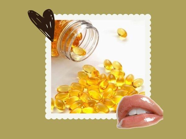Dưỡng môi bằng vitamin E