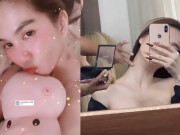 Làm đẹp - Mấy ai nghiện che khuyết điểm như Ngọc Trinh, dặm phấn từ đầu đến chân lẫn vết lạ ở cổ