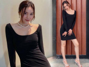 Thời trang - Lan Ngọc thả nhẹ đường cong với toàn váy đen tối giản vẫn đẹp nức nở