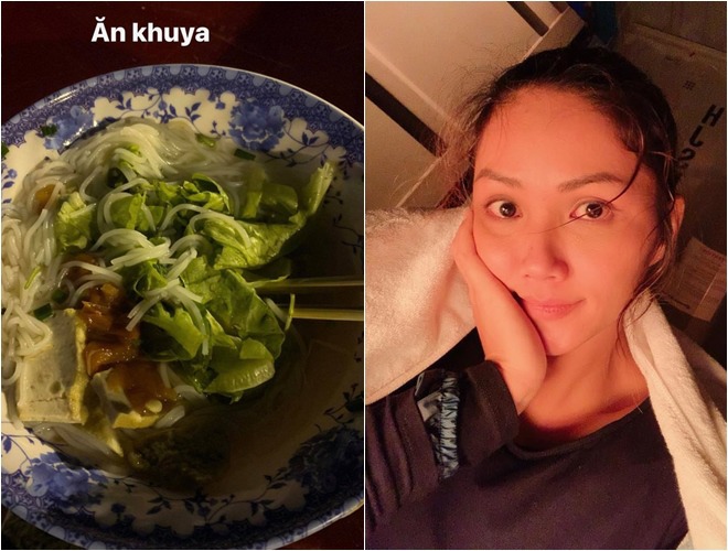 amp;#34;Hoa hậu nghèo nhất Việt Namamp;#34; khoe bữa ăn toàn rau lúc nửa đêm, dân tình xót lòng - 1
