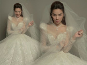 Thời trang - Đeo dây chuyền kim cương, mặc váy cưới lộng lẫy: Hồ Ngọc Hà sắp làm cô dâu?
