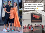 Làm mẹ - Cường Đôla khiêm tốn chiều cao, con trai được mẹ và Kim Lý hộ tống thi đấu bóng rổ