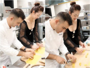Bếp Eva - Hoa hậu 4 con khoe vòng 1 căng đầy vào bếp, thở phào món mình nấu không ai bị sao