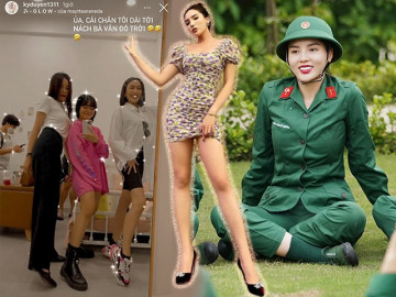 Báu vật 1,10m có lúc cũng làm khổ Kỳ Duyên: quần áo căng chật, phải mặc đồ nam