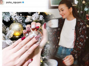 Làm đẹp - Đón Noel, dàn mỹ nhân Việt làm nail xinh lung linh: người ưa tối giản, người vẽ màu mè