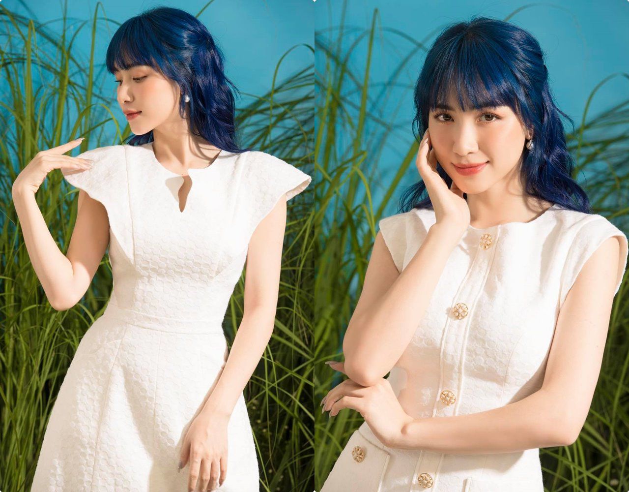 Bao lần lận đận chuyện tóc tai, công chúa Hoà Minzy nay biến hình với mái tóc xanh lạ lẫm - 3