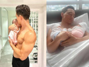 Giải trí - Chồng Hồ Ngọc Hà thường xuyên cởi trần chăm con, khoe body cường tráng mỗi lần đăng ảnh mới