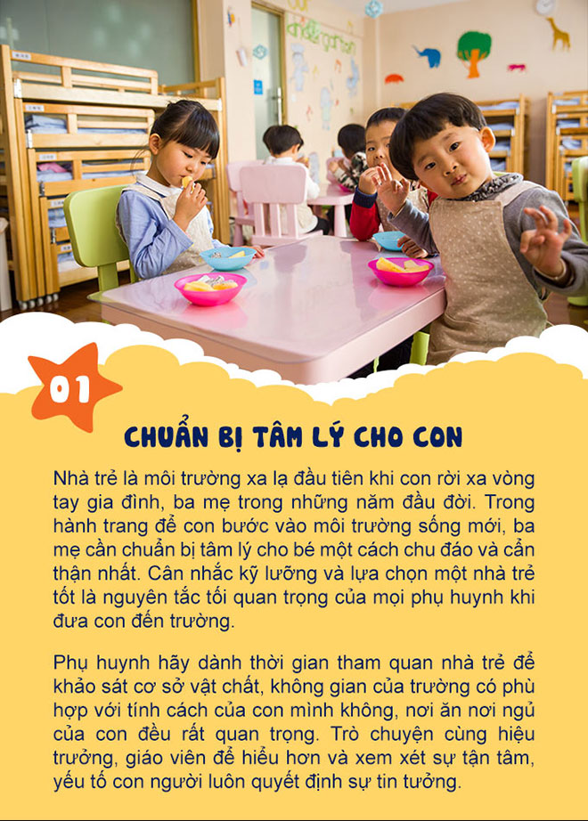 Hành trang cho bé đi nhà trẻ và những điều mẹ cần nhớ - 1