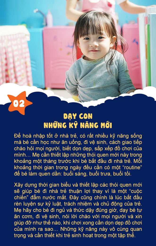 Hành trang cho bé đi nhà trẻ và những điều mẹ cần nhớ - 2