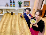 Bếp Eva - Được mẹ nấu mì, con trai Đan Lê lao ngay vào nhà tắm nôn hết miếng mì đang nhai