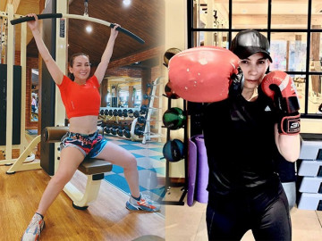 Phi Nhung 48 tuổi vẫn miệt mài tập tành nặng đô, tậu được vòng eo săn chắc đáng nể