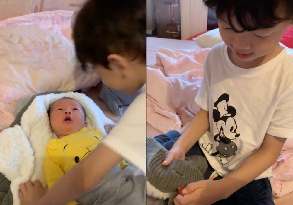 Kỳ Hân bị nhận xét là phân biệt đối xử với 2 con trai sau khi sinh - 2