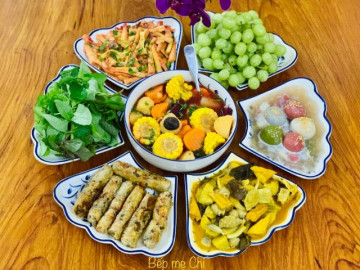 Mẹ đảm Sài Gòn khoe loạt mâm cơm gia đình, dân mạng vừa nhìn đã chấm vội điểm 10