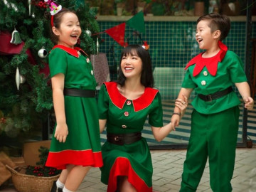 Sao Việt 24h: Mẹ con Elly Trần tung ảnh, dân mạng Vòng 2 các con to hơn mẹ rồi