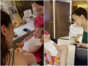 Làm mẹ - Trò chuyện với con Dương Khắc Linh, Hồ Ngọc Hà thích thú khoe: Lisa nhé! Xinh gái lắm nha