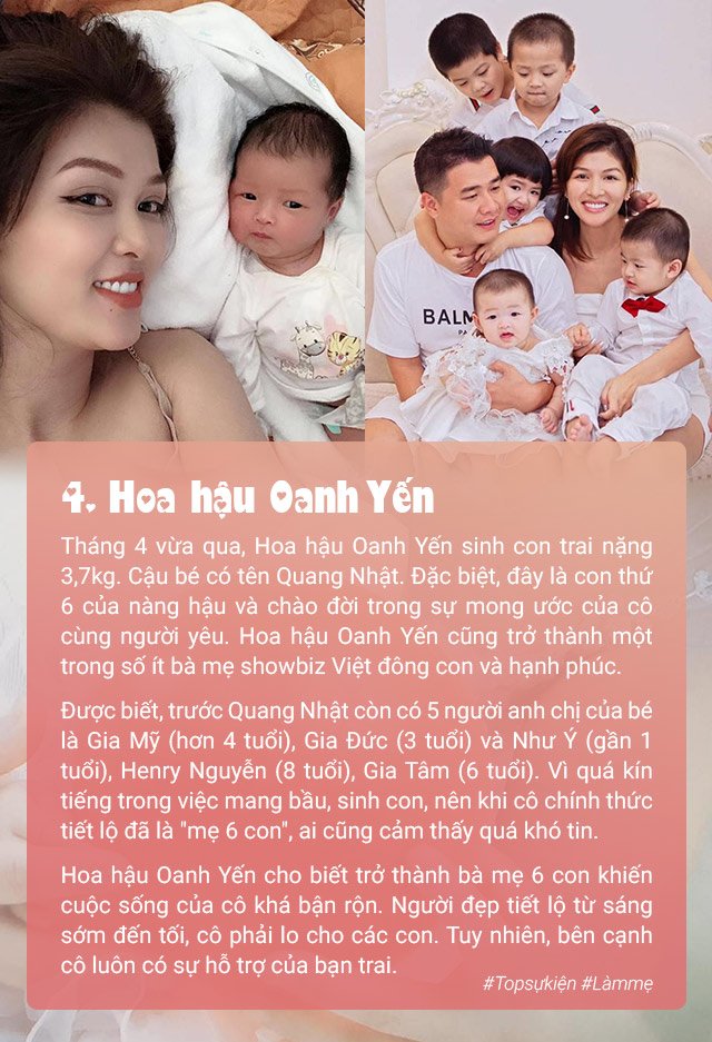 Bà mẹ của năm 2020: Hà Hồ đón con sau 10 năm, Oanh Yến thành HH đẻ nhiều nhất VN - 5