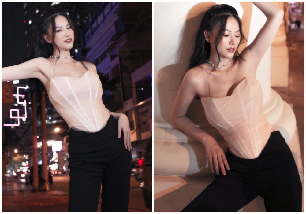 Hoa hậu Phương Khánh diện áo corset khoe số đo body amp;#34;triệu đôamp;#34;, đố ai ngắm mà không say - 10