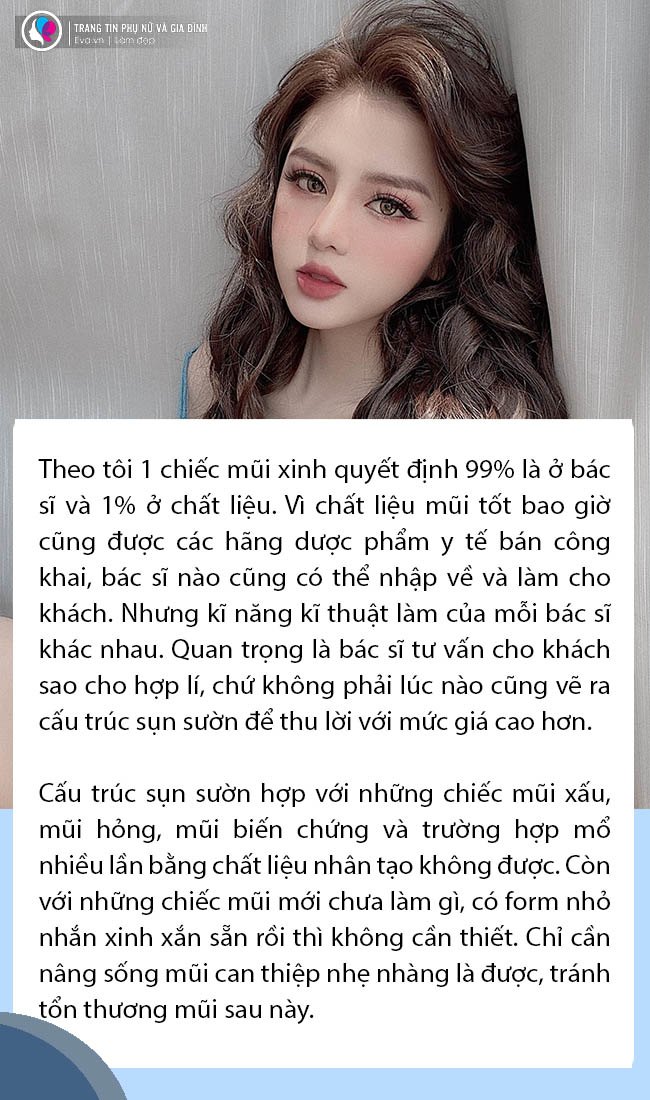 Sự thật không phải ai cũng tỏ: Nâng mũi quyết định chỉ 1% ở chất liệu - 5