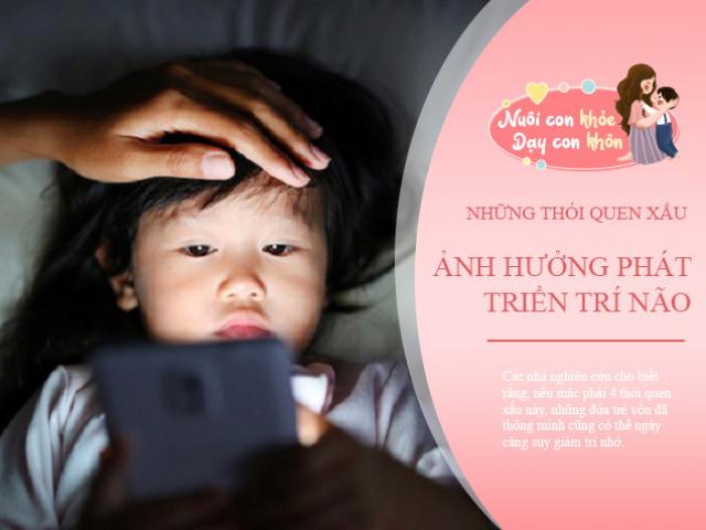 4 thói quen đánh cắp trí thông minh của trẻ, ngày càng suy giảm trí nhớ