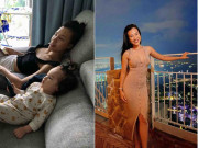 Bà bầu - Chồng Tây chê dáng "bà đẻ" sau sinh, nàng Á hậu giờ "đáp trả" bằng đường cong "phát mê"