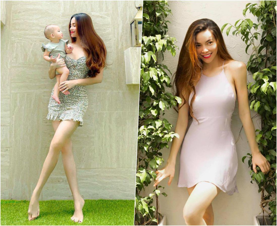 Dáng nảy lửa đã đành, Hồ Hà-Phạm Hương còn có amp;#34;vũ khíamp;#34; rậm rạp sau sinh, đẹp như công chúa - 5