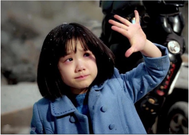 Khả năng nhập vai của cô bé khiến người xem ngạc nhiên.