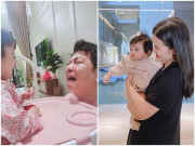 Làm mẹ - Đẻ con gái không nhàn: Trường Giang khóc ròng, Đông Nhi sợ banh nhà