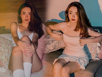 Mặc đầm cúp ngực, Mai Khôi của “Ngày mai bình yên” kéo vội chiếc áo sợ hớ hênh