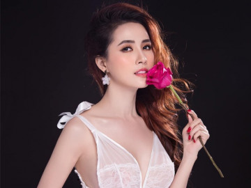 Diện váy ngủ mỏng như bánh tráng, nàng hậu lộ điểm nhạy cảm nơi vòng một 90cm