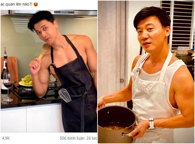 Hai người đàn ông cao lớn ngân hàng amp; # 34; đẹp trai; # 34;  Đang hot trên mạng xã hội: Tâm trạng vui vẻ, vào bếp hay - 6