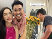 Giải trí - Yêu hot girl, em chồng Tăng Thanh Hà tự tay gội đầu, rửa xe, cắm hoa cho bạn gái