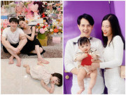 Làm mẹ - Con gái Đông Nhi tiếp tục ra rìa trong ảnh mới của bố mẹ, nhìn biểu cảm thấy thương
